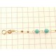BRACCIALI BIMBI - Bracciale Braccialetto Turchese Bimba Bambina Oro Giallo 18 Kt Carati 750 1,15Gr