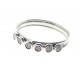 ANELLI ORO BIANCO - Anello Donna Oro Bianco 18 KT Carati Ct 750 Gr 2,10 Veretta