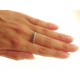 ANELLI ORO BIANCO - Anello Donna Oro Bianco 18 KT Carati Ct 750 Gr 2,10 Veretta