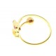 ANELLI BIMBI - Anello Bimba Bambina Oro Giallo 18 KT Carati Ct 750 Gr 1,60 Orsetto
