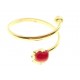 ANELLI BIMBI - Anello Bimba Bambina Oro Giallo 18 Kt Carati Ct 750 Gr 1,40 Coccinella 