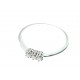 ANELLI DIAMANTI - Anello Trilogy Diamanti Donna Oro Bianco 18 KT Carati 750 Gr 1,80 Ct 0,09 H IF