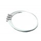 ANELLI DIAMANTI - Anello Trilogy Diamanti Donna Oro Bianco 18 KT Carati 750 Gr 1,80 Ct 0,09 H IF