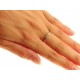 ANELLI DIAMANTI - Anello Trilogy Diamanti Donna Oro Bianco 18 KT Carati 750 Gr 1,80 Ct 0,09 H IF