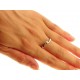 ANELLI DIAMANTI - Anello Diamante Ct 0,02 Donna Solitario Oro Bianco 18 Kt Carati Ct 750 Gr 2,40