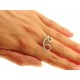 ANELLI DIAMANTI - Anello Donna Oro Bianco 18 kt Carati 750 Gr 4,70 Diamanti Ct 0,08 