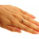 ANELLI DIAMANTI - Anello Donna Solitario Oro Bianco 1,45 Gr 18 Kt Carati 750 Diamante Ct 0,02 H IF