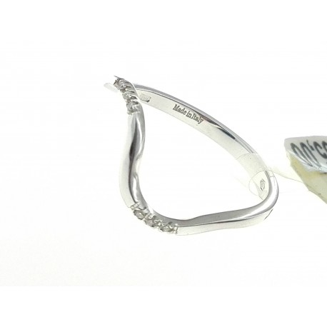 ANELLI DIAMANTI - Anello Donna Diamanti Oro Bianco 18 kt Carati 750 2,60 Gr 0,03 CT H IF