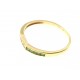 ANELLI DIAMANTI - Anello Donna Diamanti H IF e Smeraldi Oro Giallo 18 kt Carati Ct 750 2,0 Gr 