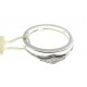 ANELLI DIAMANTI - Anello Diamante 0,03 Ct H IF Donna Oro Bianco 18 Kt Carati 750 Gr 5,40