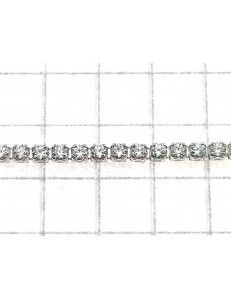 BRACCIALI DONNA - Bracciale Braccialetto Donna Tennis Zirconi Oro Bianco 18 Kt Carati  750 Gr2,25