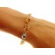 BRACCIALI DONNA - Bracciale Braccialetto Donna Oro Giallo 18 Kt Carati Ct 750 4,40 Gr