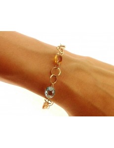 BRACCIALI DONNA - Bracciale Braccialetto Donna Oro Giallo 18 Kt Carati Ct 750 4,40 Gr