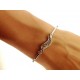 BRACCIALI DONNA - Bracciale Braccialetto Donna Tennis Oro Bianco 18 Kt Carati Ct 750 Gr 5,30