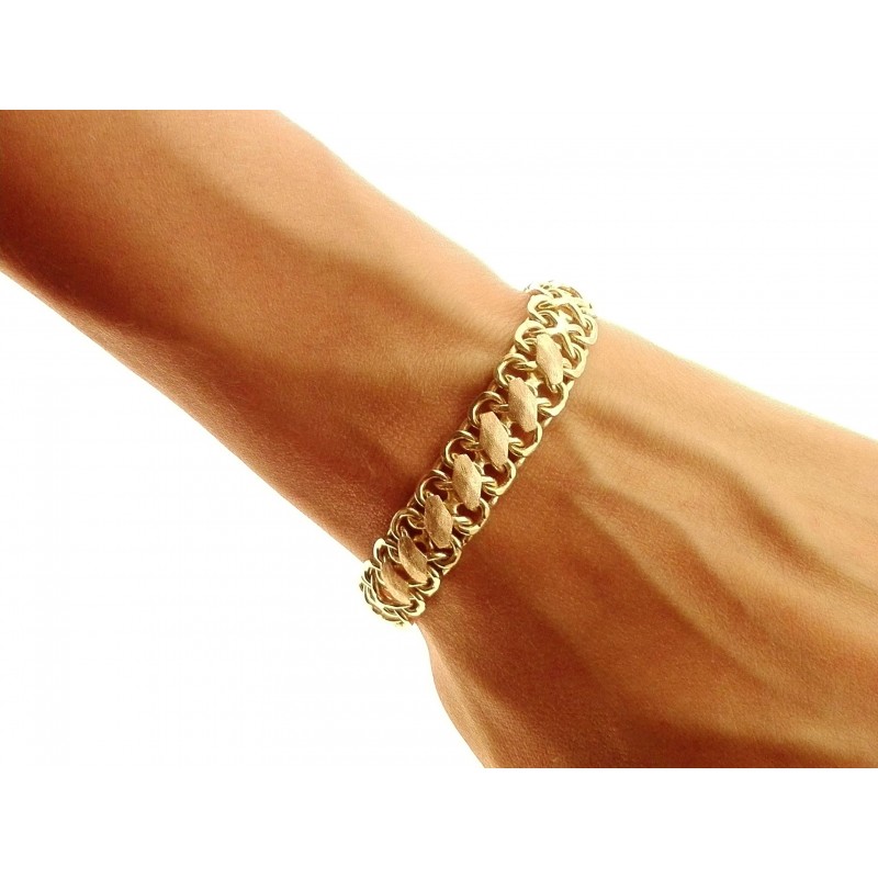 Bracciale Braccialetto Donna Oro Giallo 18 Kt Carati Ct 750 Gr 15,50 -  Gioielleria Arte Oro