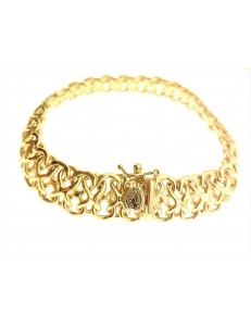 BRACCIALI DONNA - Bracciale Braccialetto Donna Oro Giallo 18 Kt Carati Ct 750 Gr 15,50 