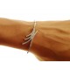 BRACCIALI DONNA - Bracciale Braccialetto Donna Tennis Oro Bianco 18 Kt Carati Ct 750 Gr 7,70
