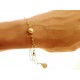 BRACCIALI DONNA - Bracciale Braccialetto Donna Oro Giallo 18 Kt Carati Ct 750 Gr 5,10  Perle