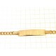 BRACCIALI UNISEX - Bracciale Targa Unisex Ragazzo Ragazza Oro Giallo 18 KT Ct 750 3,50 Gr