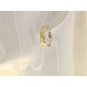 ORECCHINI CERCHIO BIANCHI - Orecchini Donna Cerchio Cerchi Oro Bianco e Giallo18 kt Carati Ct 750 3,95 Gr