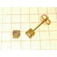 ORECCHINI ORO GIALLO - Orecchini Donna Punto Luce Oro Giallo 18 kt Carati Ct 750 1,55 Gr