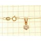 COLLANE ORO GIALLO - Collana Catenina Pendente Punto Luce Donna Oro Giallo 18 Kt Carati Ct 750 1,25Gr