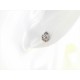 ORECCHINI ORO BIANCO - Orecchini Punto Luce Donna Oro Bianco 18 Kt Carati Ct 750 Gr 1,40 Zirconi