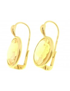 ORECCHINI ORO GIALLO - Orecchini Monachella Monachina Donna Oro Giallo 18 kt Carati Ct 750 7,50 Gr  