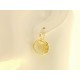 ORECCHINI ORO GIALLO - Orecchini Monachella Monachina Donna Oro Giallo 18 kt Carati Ct 750 7,50 Gr  