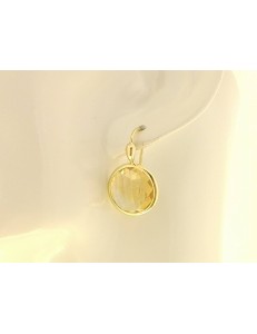 ORECCHINI ORO GIALLO - Orecchini Monachella Monachina Donna Oro Giallo 18 kt Carati Ct 750 7,50 Gr  