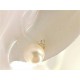 ORECCHINI ORO - Orecchini Perle Punto Luce Donna Oro Giallo 18 Kt Carati Ct 750 2,40 Gr