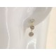 ORECCHINI ORO GIALLO - Orecchini Trilogy Donna Ragazza Oro Giallo 18 Kt Carati Ct 750 Gr 1,40 Zirconi
