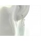 ORECCHINI ORO BIANCO - Orecchini Donna Oro Bianco 18 kt Carati Ct 750 3,60 Gr