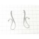 ORECCHINI ORO BIANCO - Orecchini Donna Oro Bianco 18 kt Carati Ct 750 3,60 Gr