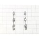 ORECCHINI ORO BIANCO - Orecchini Donna Trilogy Zirconi Taglio Brillante Oro Bianco 18 kt Carati Ct 750