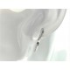 ORECCHINI ORO BIANCO - Orecchini Donna Oro Bianco 18 kt Carati Ct 750 3,90 Gr Zirconi Taglio Brillante