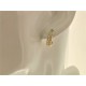 ORECCHINI ORO GIALLO - Orecchini Donna Oro Giallo 18 kt Carati Ct 750 3,80 Gr Zirconi Taglio Brillante