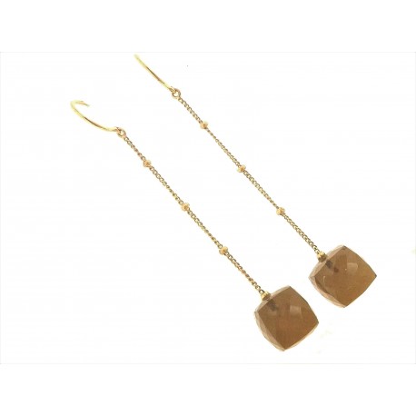 ORECCHINI ORO GIALLO - Oreccini Donna Pendenti Oro Giallo 18 kt Carati Ct 750 COMETE GIOIELLI