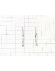 ORECCHINI DIAMANTI - Orecchini Donna Diamanti Oro Bianco 18 Kt Carati 750 2,20 Gr 0,08 Ct