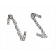 ORECCHINI DIAMANTI - Orecchini Donna Diamanti Oro Bianco 18 kt Carati 750 2,0 Gr 0,11 Ct
