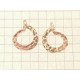 ORECCHINI CERCHIO GIALLI - Orecchini Donna Cerrchio Oro Giallo 18 kt Carati Ct 750 2,1 Gr Martellati