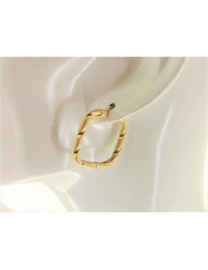 ORECCHINI CERCHIO GIALLI - Orecchini Donna Cerchio Cerchi Oro Giallo 18 kt Carati Ct 750 2,90 Gr