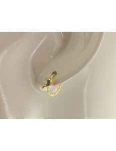 ORECCHINI BIMBA - Orecchini Bimba Bambina Cerchio Oro Giallo 18 kt Carati Ct 750 0,95 Gr