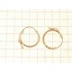 ORECCHINI BIMBA - Orecchini Bimba Bambina Cerchio Oro Giallo 18 kt Carati Ct 750 0,95 Gr