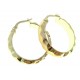ORECCHINI CERCHIO BIANCHI - Orecchini Donna Cerchio Cerchi Oro Bianco e Giallo18 kt Carati Ct 750 3,95 Gr