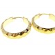ORECCHINI CERCHIO BIANCHI - Orecchini Donna Cerchio Cerchi Oro Bianco e Giallo18 kt Carati Ct 750 3,95 Gr