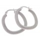 ORECCHINI CERCHIO BIANCHI - Orecchini Donna Cerchio Oro Bianco 18 kt Carati Ct 750 2,30 gr