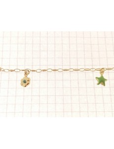 BRACCIALI BIMBI - Bracciale Braccialetto Bambina Bimbo 16,0 Cm Oro 18 Kt Carati Ct 750 2,70 Gr