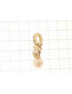PENDENTI ORO GIALLO - Ciondolo Pendente Donna Oro Giallo 18 Kt Carati Ct 750 1,70 Gr Perla