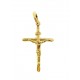 PENDENTI ORO - Ciondolo Pendente Croce Uomo Donna Oro Giallo 18 Kt Carati Ct 750 0,75Gr 